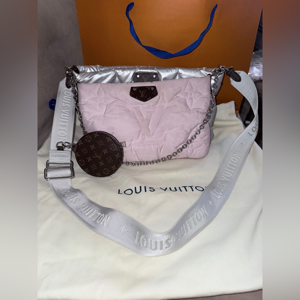 .  Louis Vuitton Pink and Silver Maxi Multi  Crossbody Bag